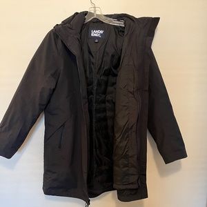 Lands End Women's Insulated 3 in 1 Primaloft Parka Black Size L 14-16